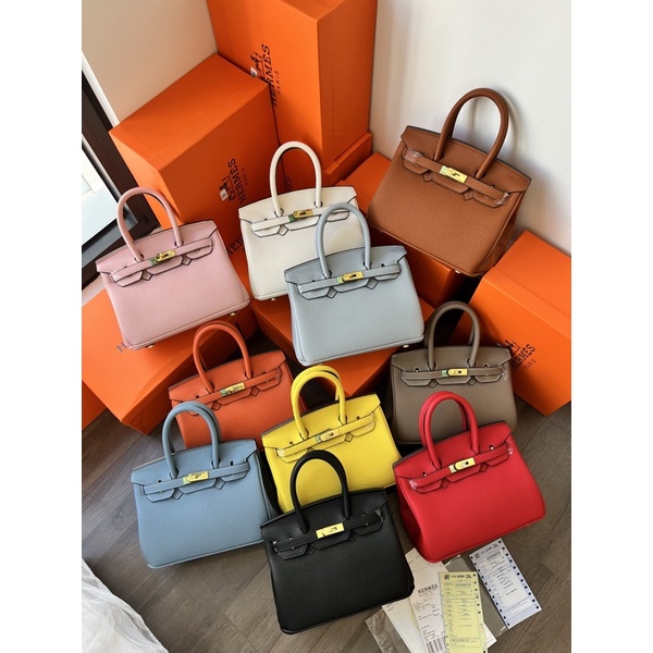 Túi xách da togo size 25 và 30 về bảng màu kẹo ngọt