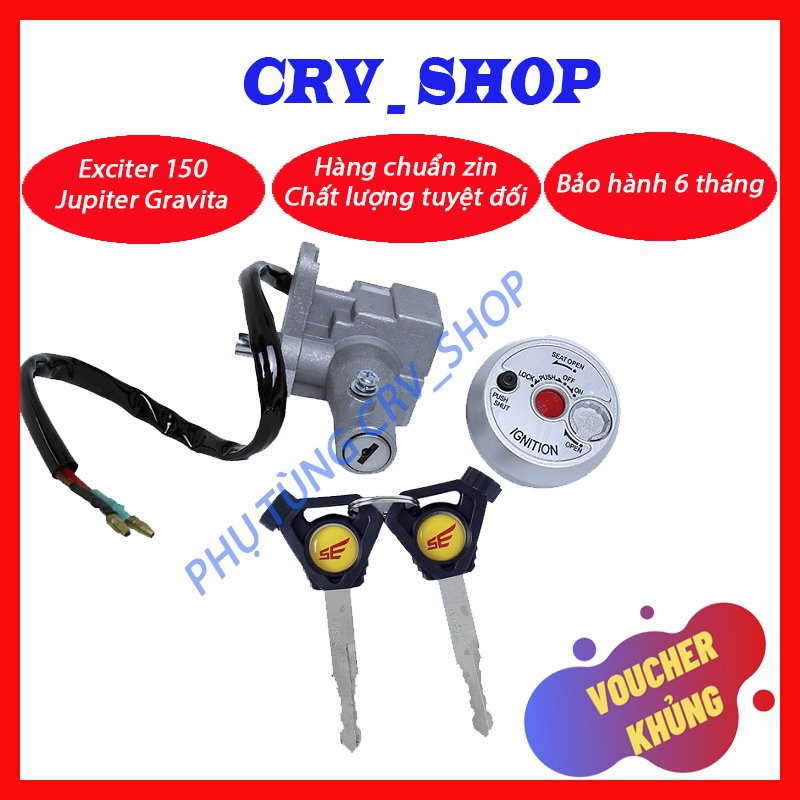 Ổ Khóa 2 Cạnh Chất Lượng Cao ❤️𝑭𝑹𝑬𝑬𝑺𝑯𝑰𝑷❤️ Ổ Khóa Xe Máy Exciter 150cc Khóa Theo Xe Bảo Hành 6 Tháng