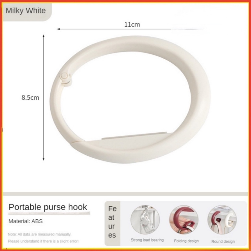 Móc Treo Túi Xách / Ba Lô Để Bàn Không Cần Đục Lỗ Đa Năng Nhỏ Gọn Có Thể Tháo Rời