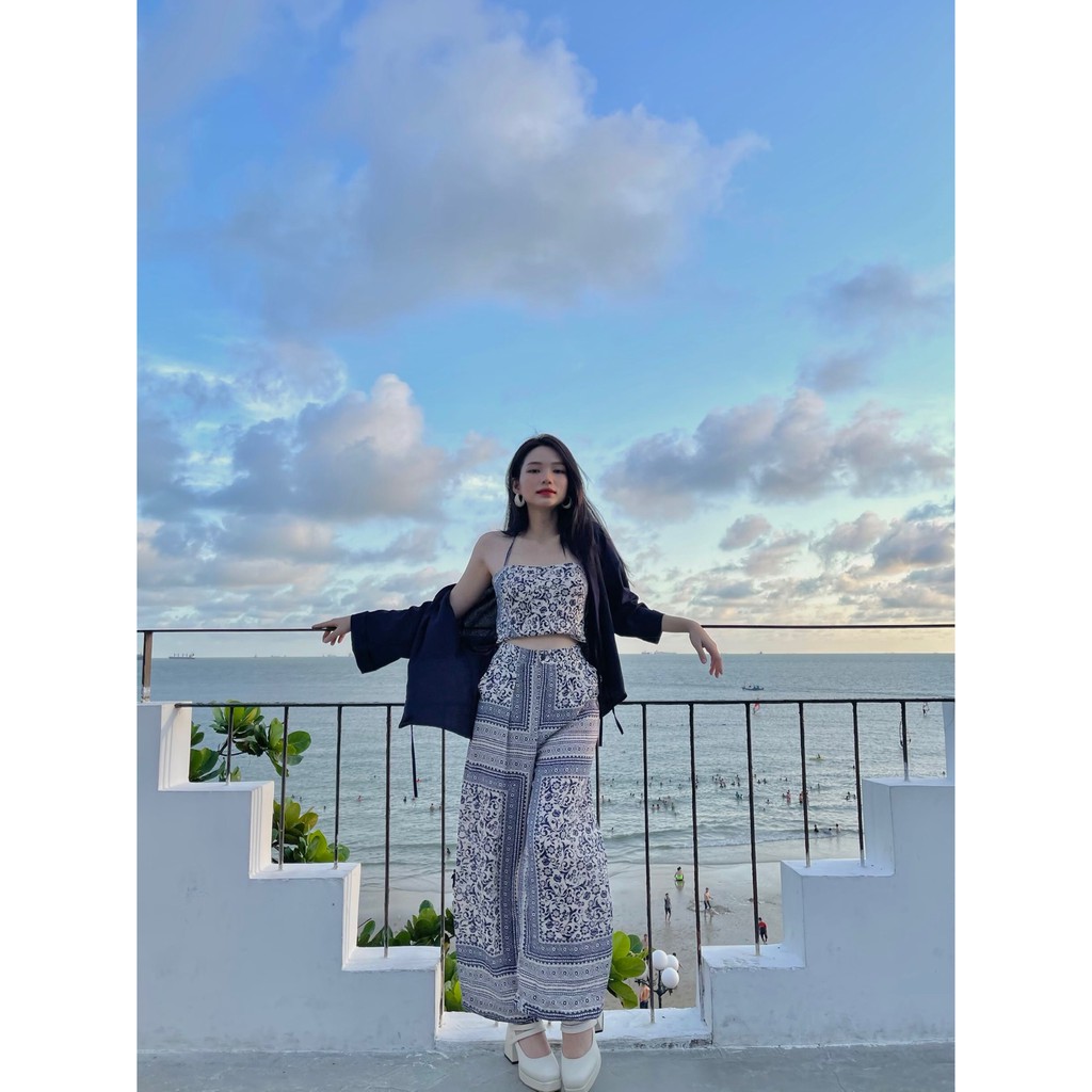 Quần ống rộng nữ - BAROQUE FLARED PANTS - SODA POP
