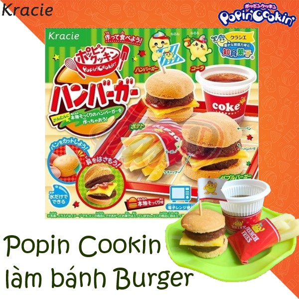 Popin Cookin làm bánh Burger