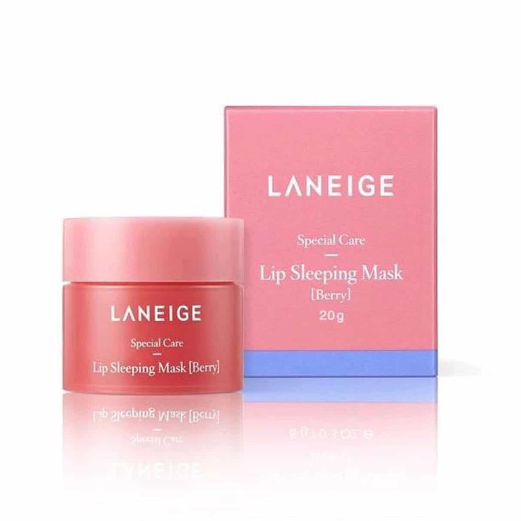 [Full Size] Mặt nạ ngủ môi mềm mịn Laneige Lip Sleeping Mask Berry 20G (kèm que)