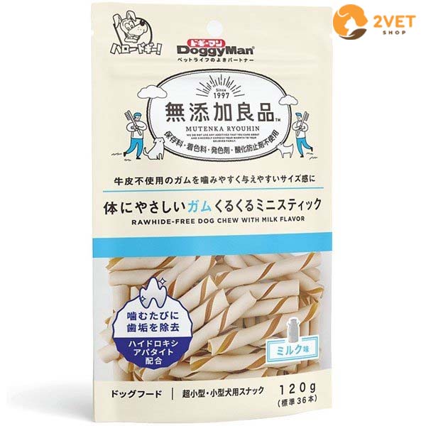 Đồ Ăn Que Gặm Hương Phô Mai Cho Chó - Thương Hiệu DoggyMan - Gói 120G - Snack Cho Chó