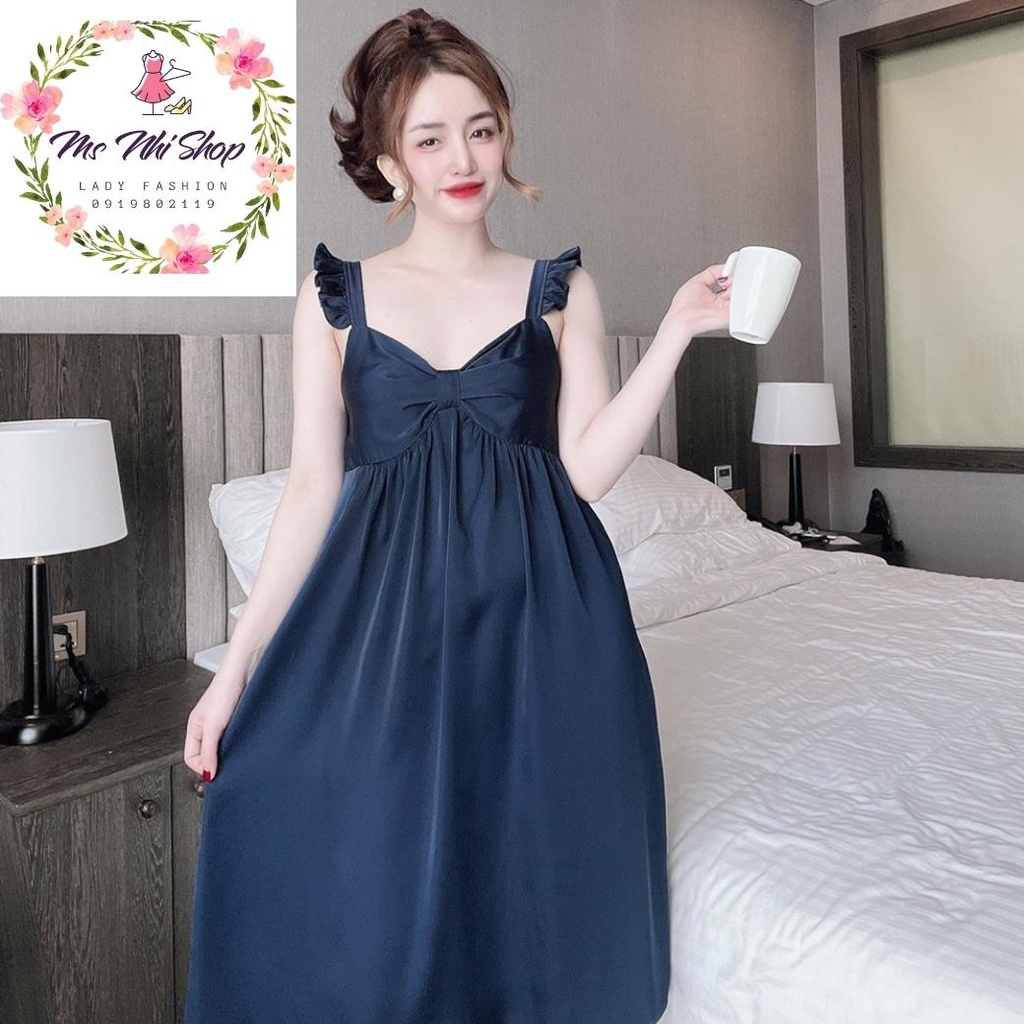 Đầm ngủ tay cánh tiên nhúng ngực dễ thương