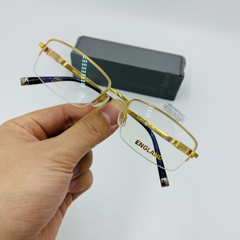 Gọng kính ENGLAND titanium mạ vàng 18k cao cấp