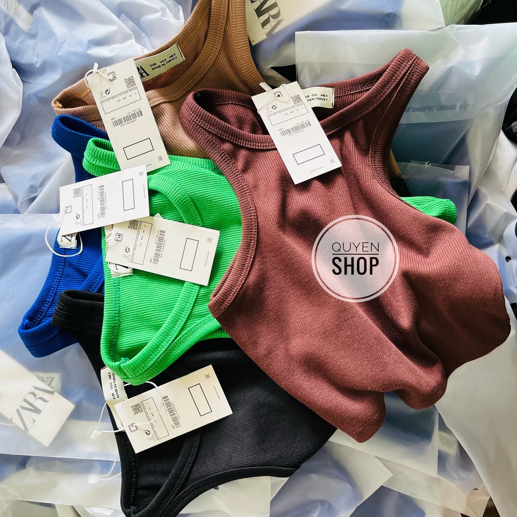 Áo Ba Lỗ Croptop Nữ Thun Tăm QS QUYEN SHOP