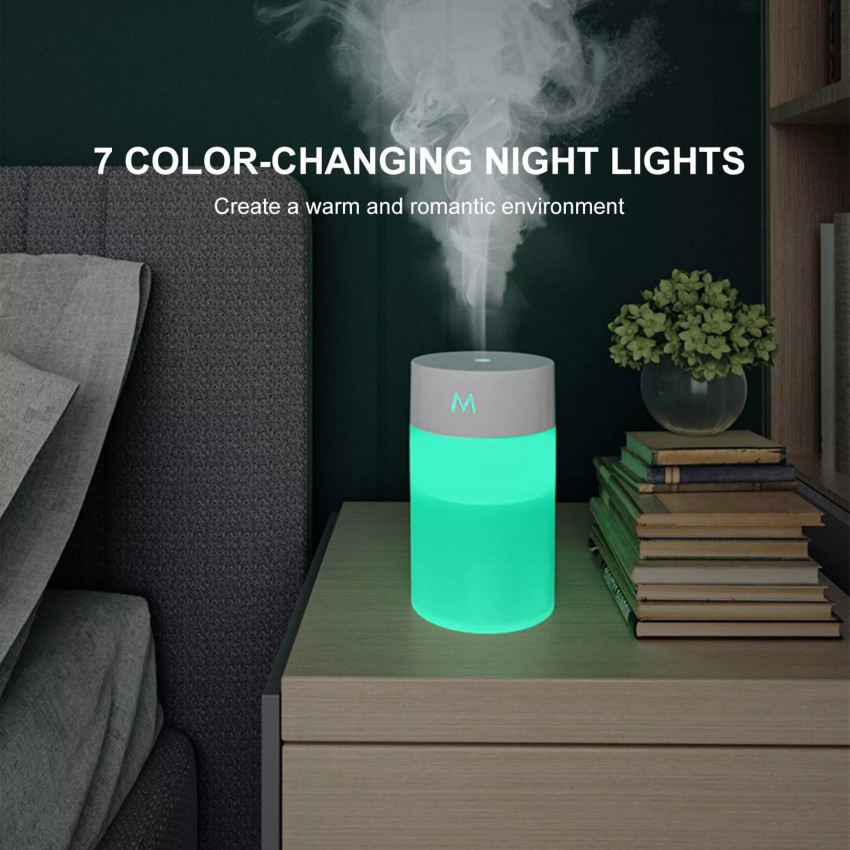 1 Máy Phun Sương Tạo Độ Ẩm Không Khí 260ML Có Đèn Led Ban Đêm