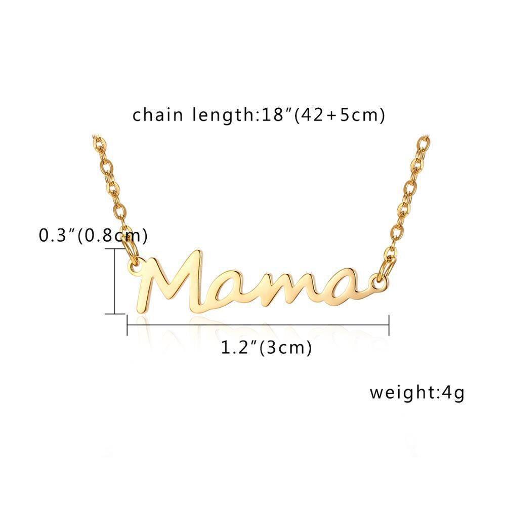 Hàng Mới Về Vòng cổ Mặt Hình Chữ Mẹ Sáng Tạo Làm Quà Tặng Ngày Của Mẹ