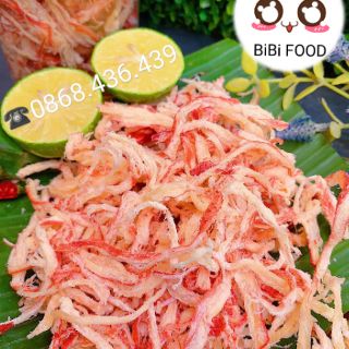 MỰC XÉ SỢI HẤP NƯỚC DỪA--500gr