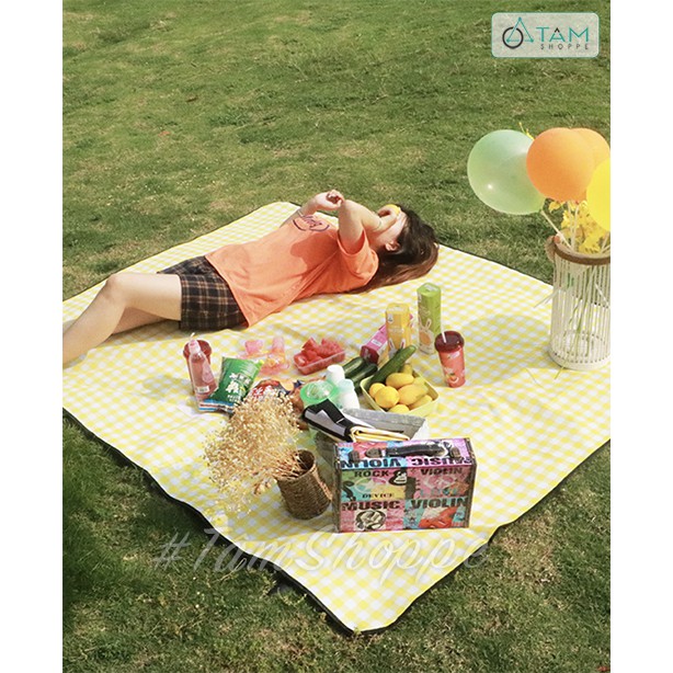 [CHỐNG THẤM NƯỚC] Thảm picnic dã ngoại vải chống thấm cao cấp 150x200cm