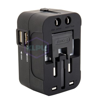 Ổ cắm điện du lịch đa năng 2 cổng USB