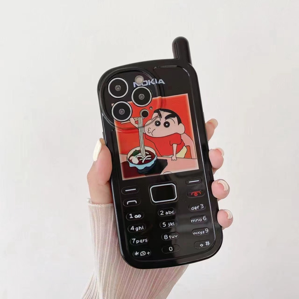 Ốp Điện Thoại Tpu Mềm Hình Điện Thoại Nokia Sáng Tạo Cho Apple iphone 7 8 plus X XR 11 12pro XS Max13 pro max 12pro max