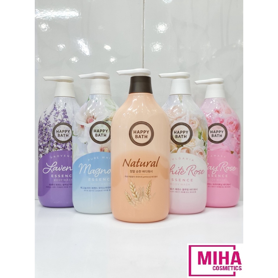 Sữa Tắm Dưỡng Ẩm Trắng Da Happy Bath Essence Body Wash 900g Hàn Quốc