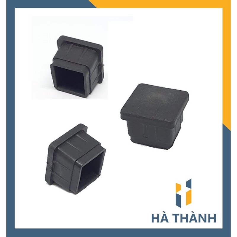 Bộ 10 chiếc 25x25 núm, chụp, chân đế, nút cao su bịt chân bàn, ghế, ống hộp kích thước vuông 25x25 - chụp trong