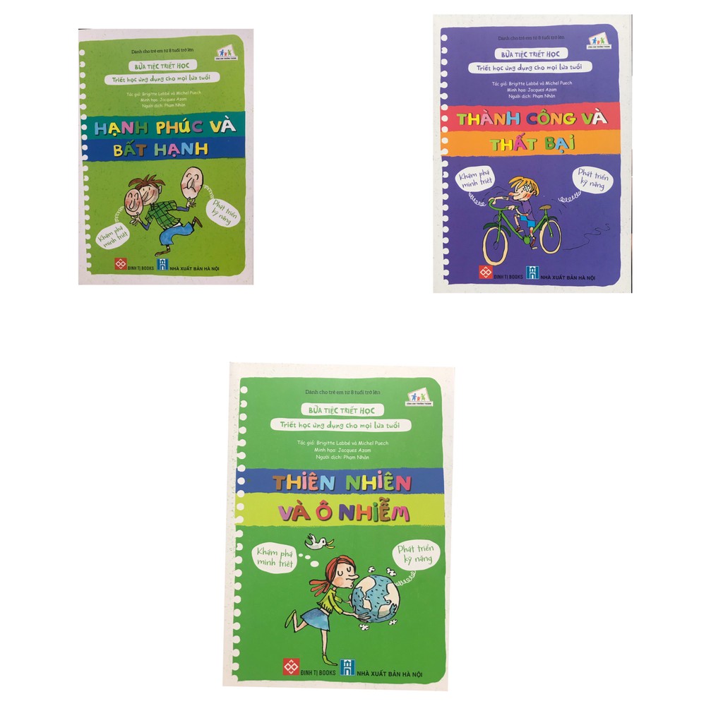 Sách - Combo Bữa tiệc triết học - Triết học ứng dụng cho mọi lứa tuổi