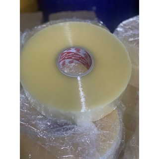 1 cuộn Băng keo nặng 1kg trong, đục, cuộn lớn
