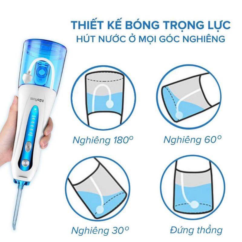 Máy tăm nước H2OFloss HF-9P  MẪU MỚI NHẤT chống thấm nước