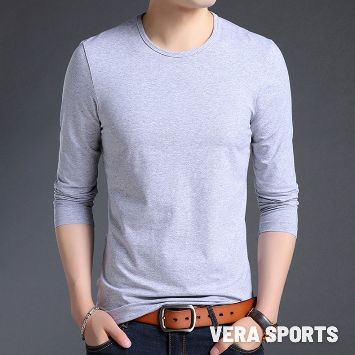 Áo thu đông nam dài tay, chất cotton co giãn, giữ nhiệt cơ thể, dáng ôm cao cấp | BigBuy360 - bigbuy360.vn