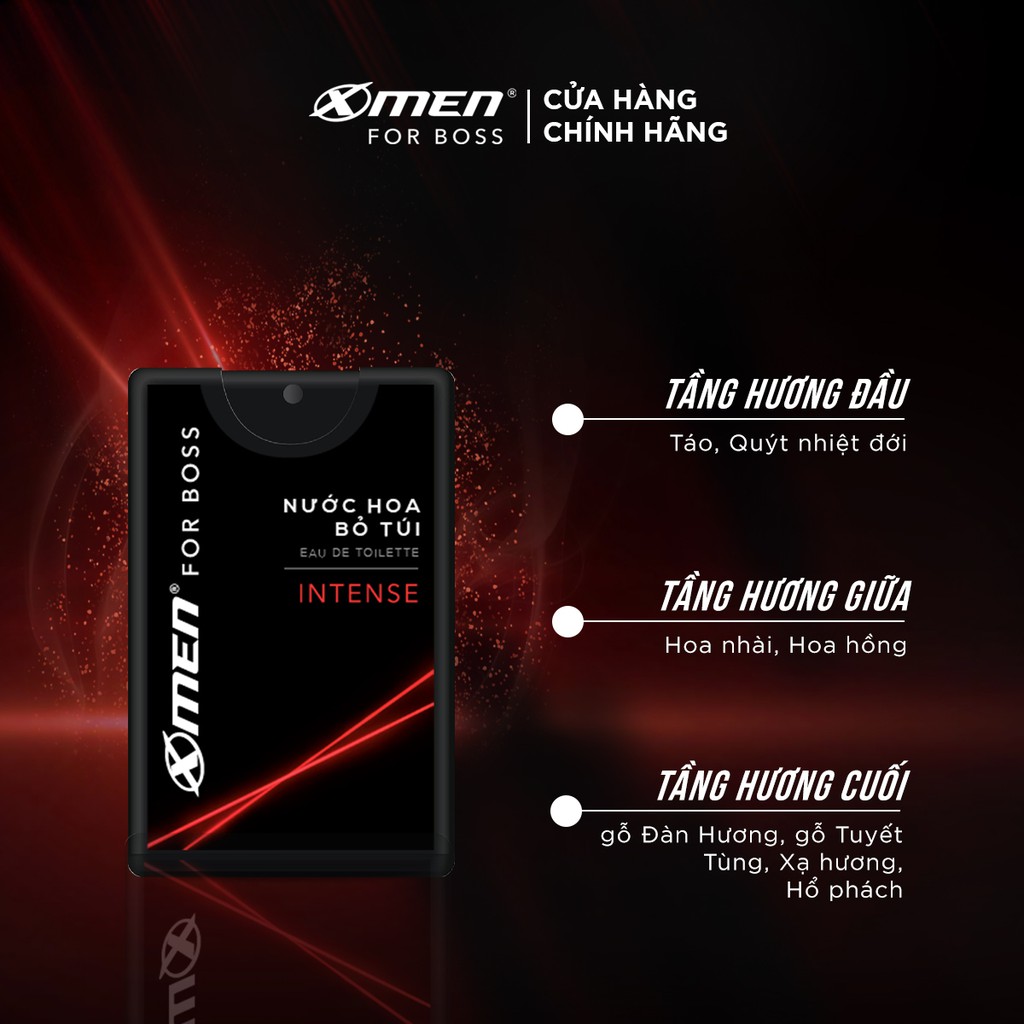 Bộ 3 Nước hoa bỏ túi Xmen for Boss Intense 18ml/chai | BigBuy360 - bigbuy360.vn