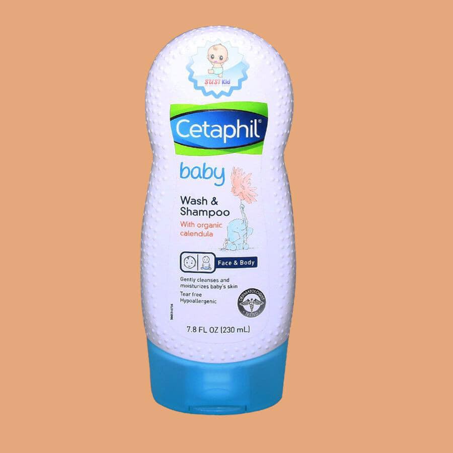 Sữa tắm gội toàn thân Cetaphil Baby Wash and Shampoo with Organic Calendula 230ml cho bé