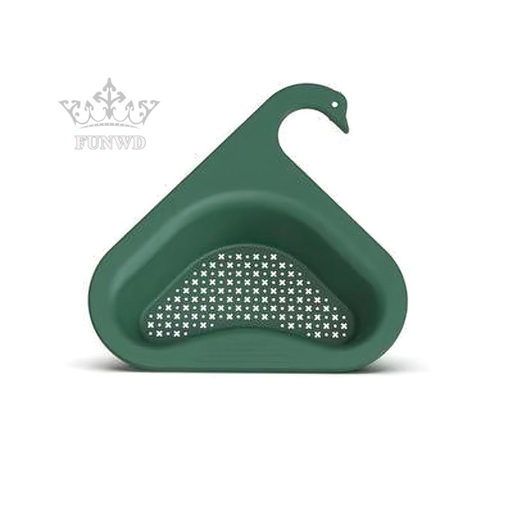 【FUNWD】Kitchen Sink Strainer Basket Fruit Vegetable Drainer Sponge Rack Drain Filter