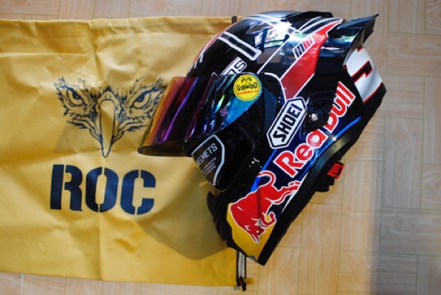 Tem Redbull shoei93 dán mũ fullface