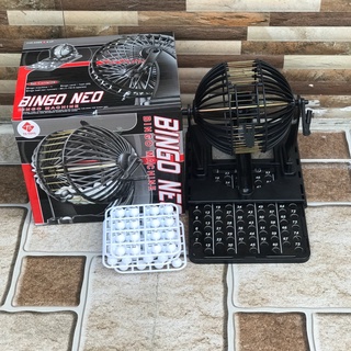 Đồ chơi tết - lô tô loto bingo 90 số - lồng sắt - hộp lớn