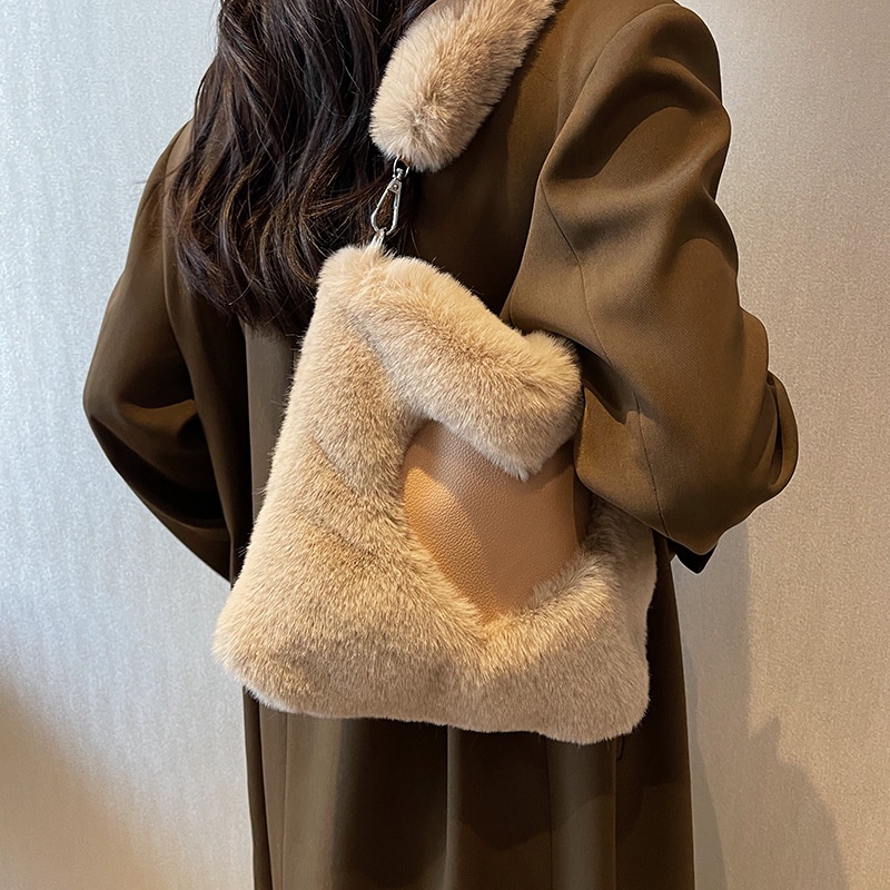 Túi Đeo Chéo Bằng Lông Nhung Thời Trang Sang Trọng Cho Nữ