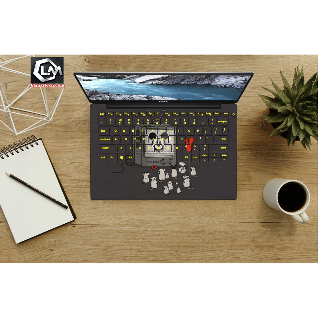 skin laptop mặt lưng và full mặt phím in nhanh theo yêu cầu của khách chất liệu bền 2-3nam