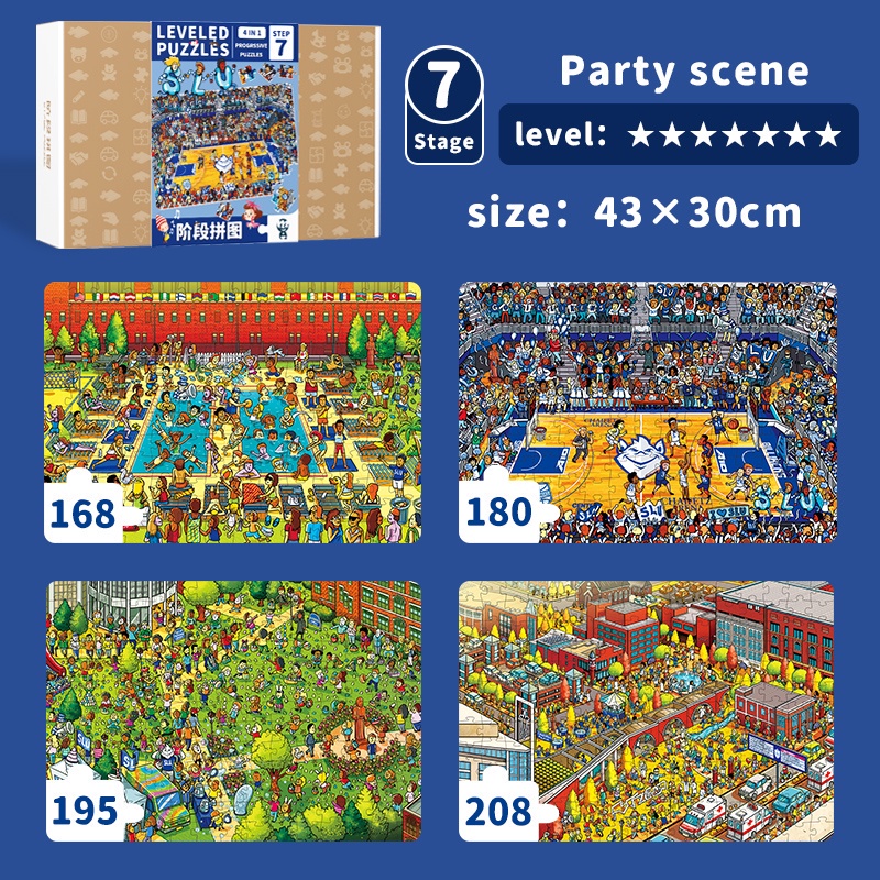 Bộ Đồ Chơi Xếp Hình 7 Mảnh Phát Triển Trí Thông Minh Cho Bé 1-6 Tuổi