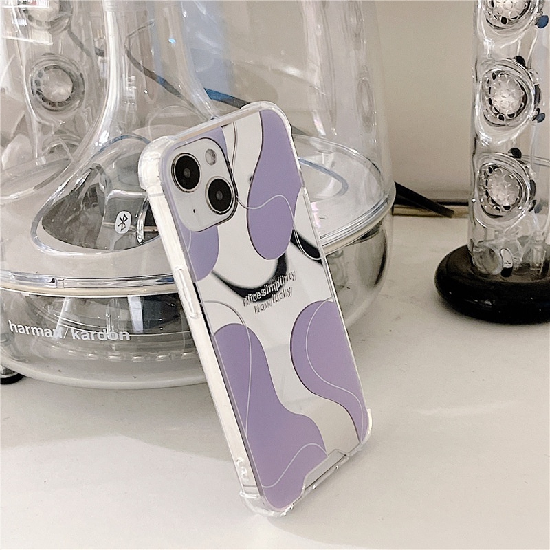 Ốp lưng iphone Ốp Điện Thoại Mặt Gương Chống Sốc Cho iPhone6 / 7 / 8Plus XsMax XR 11 / 14 pro 13Pro Max Dinuo case