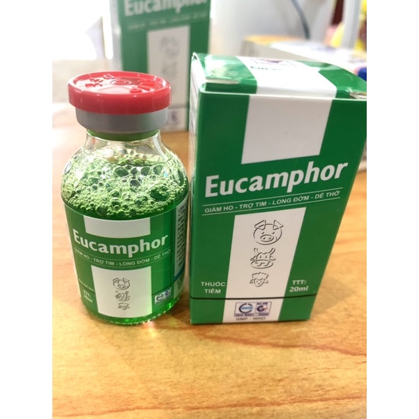 Eucomphor 20 ml dể thở, long đờm, trợ tim.