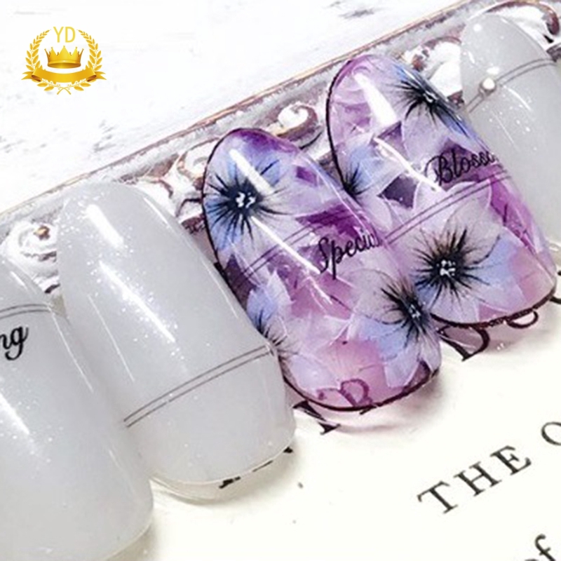 [Hàng mới về] Miếng dán trang trí móng tay nghệ thuật chuyển nước tiện lợi