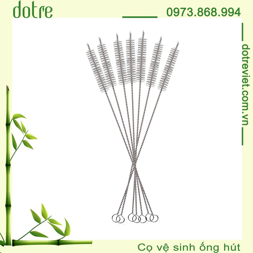 Cọ rửa ống hút Inox, Ống hút tre