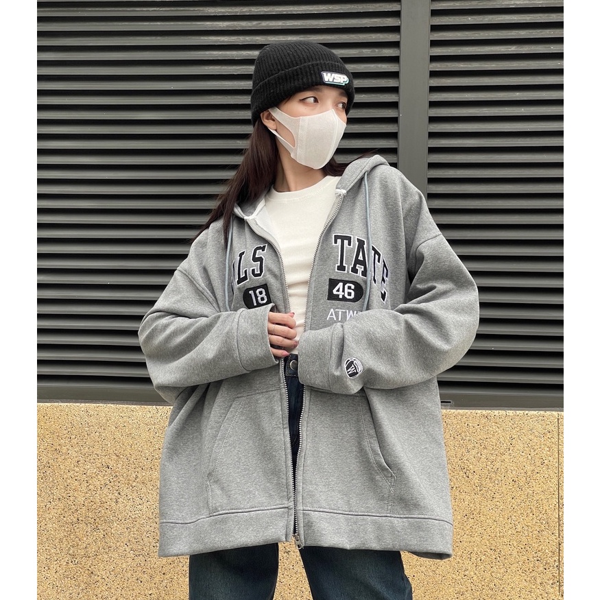 Áo khoác Hoodie Zip TATE unisex nam nữ (Ảnh thật/Có sẵn)