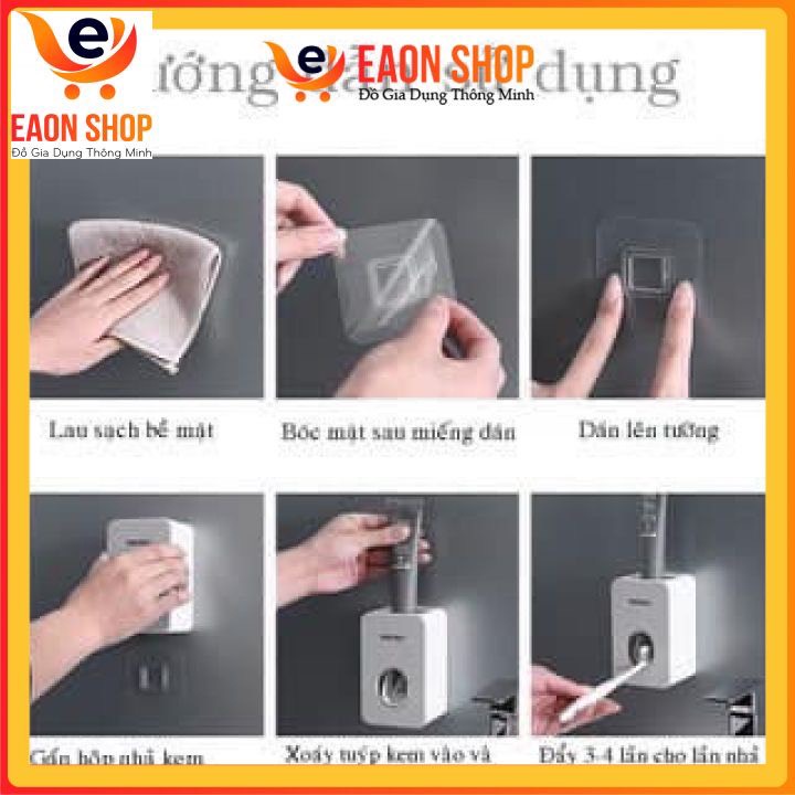 Bộ Nhả Kem Đánh Răng Tự Động Nhà Tắm Thông Minh Dán Tường OENON