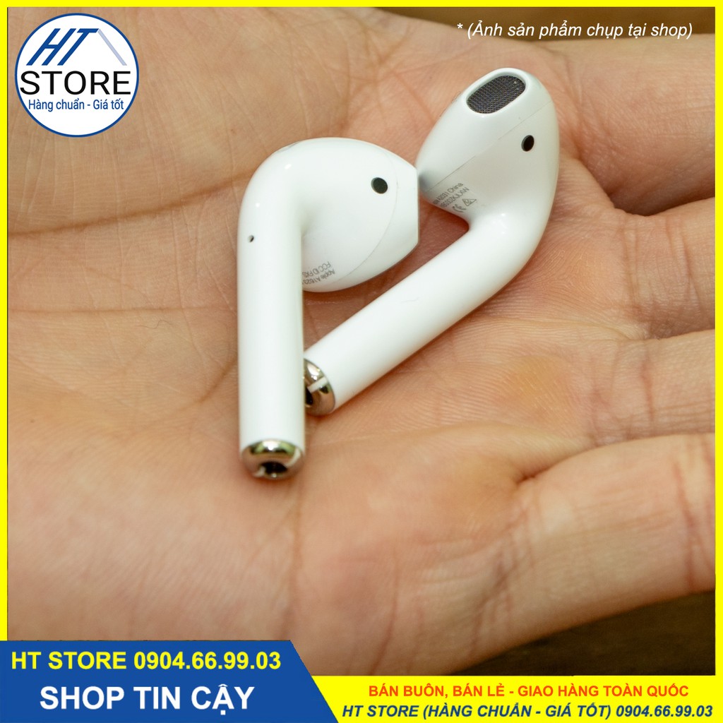 [AIRPODS 2] - Tai nghe Bluetooth bản cao cấp, đổi tên, cảm biến chạm, Dùng cả iOS - Android [BH 06THÁNG]