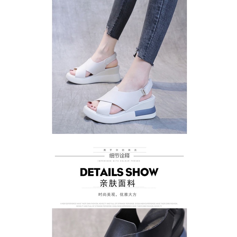 Giày Sandal Đế Xuồng Mềm Mại Thời Trang Mùa Hè 2022 Cho Nữ