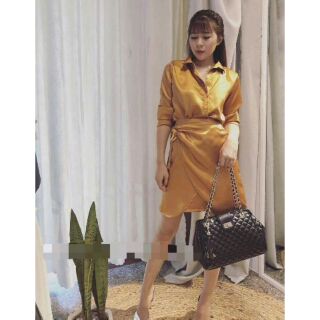 🌺STB193211453 SET ÁO TAY DÀI KÈM CHÂN VÁY ĐẮP CHÉO 🌺