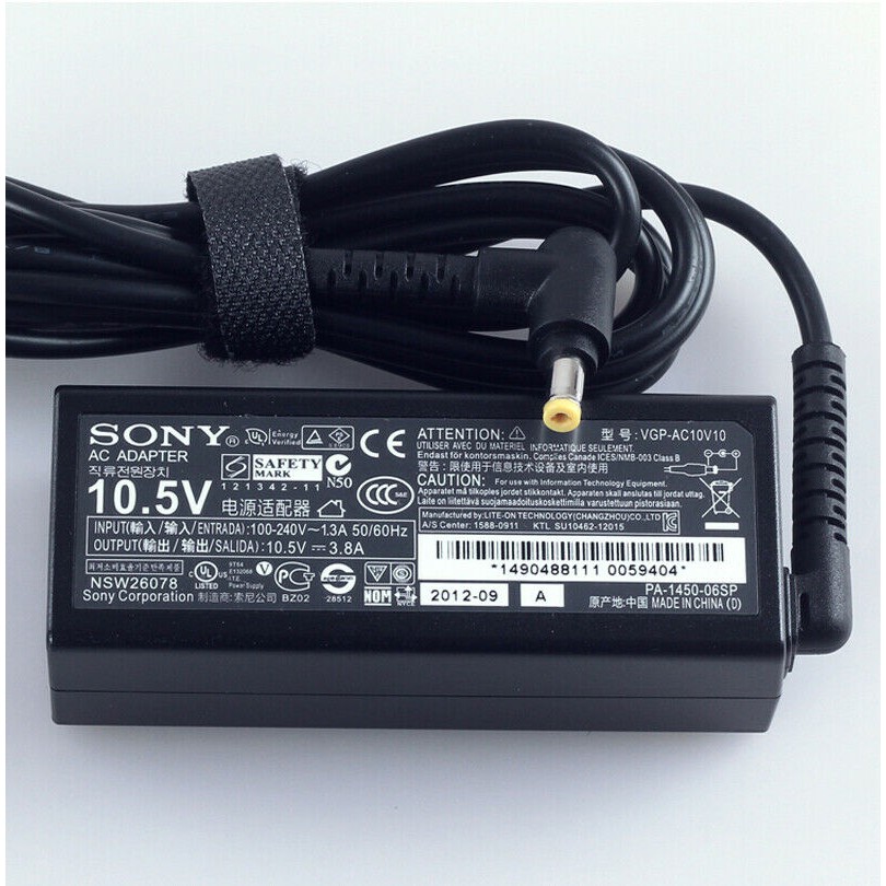 [Mã ELFLASH5 giảm 20K đơn 50K] ⚡️[Sạc zin] Sạc laptop sony 10.5V - 3.8A - 4.3A