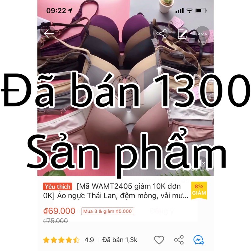 Áo ngực Thái Lan, nội y đệm mỏng, lót nữ vải mượt có gọng nâng cao cấp Sisterhood 8056 - angel.bra6 | BigBuy360 - bigbuy360.vn