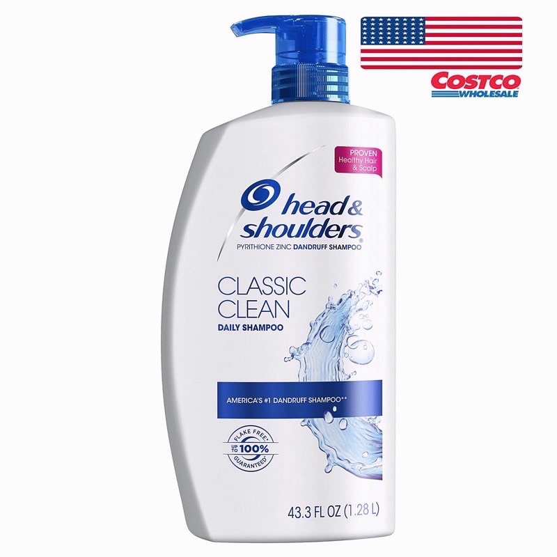 Dầu gội tóc gàu nặng head & shoulders Classic Clean Daily Shampoo Proven Healthy Hair & Scalp 1.28l