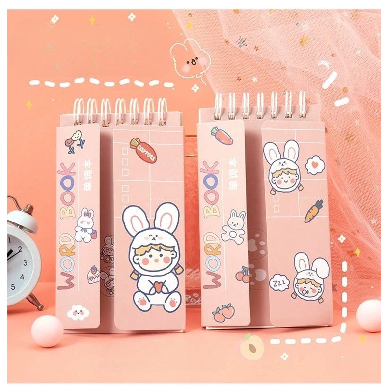 Sổ Tay Ghi Chép Từ Vựng Tiếng Anh Mini Cute Dễ Thương Ghi Chú Bìa Trơn VPS20