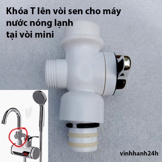 Khóa T cho máy nước nóng lạnh tại vòi mini
