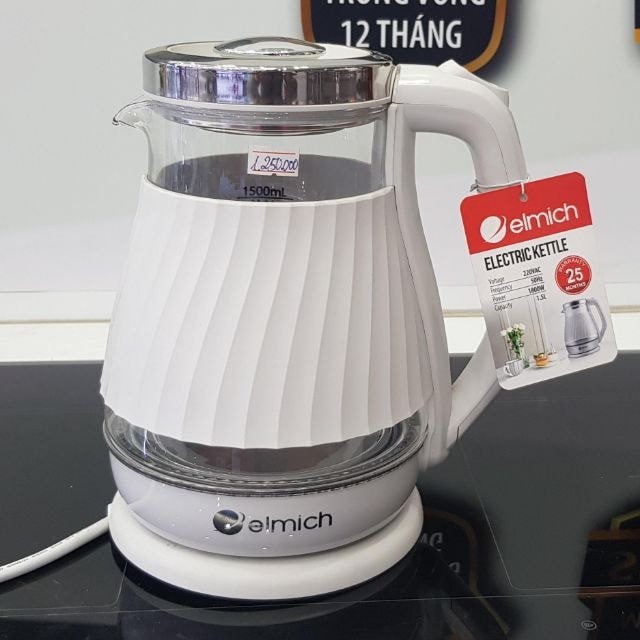Ấm Đun Siêu Tốc Thủy Tinh 2 Lớp Elmich KEE-1780 1,5Lít