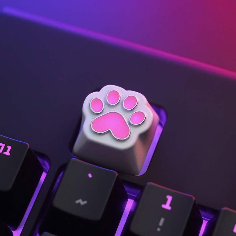 Keycap lẻ xuyên led cho bàn phím cơ chất liệu hợp kim nhôm kẽm độc đáo