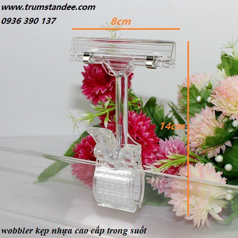 Kẹp nhựa quảng cáo, kẹp wobbler