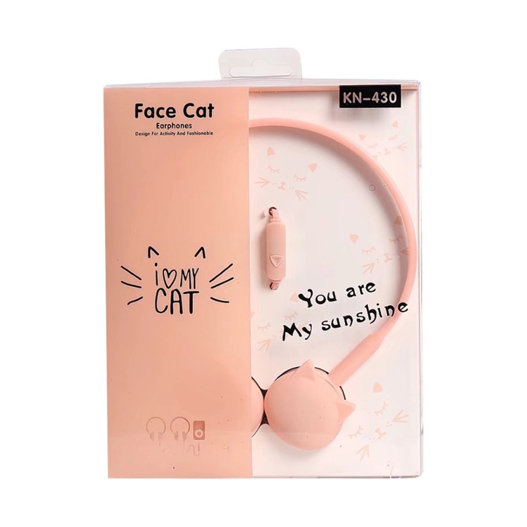 Tai Nghe Chụp Tai Có Mic Thiết Kế Hoạt Hình Cho Điện Thoại Thông Minh