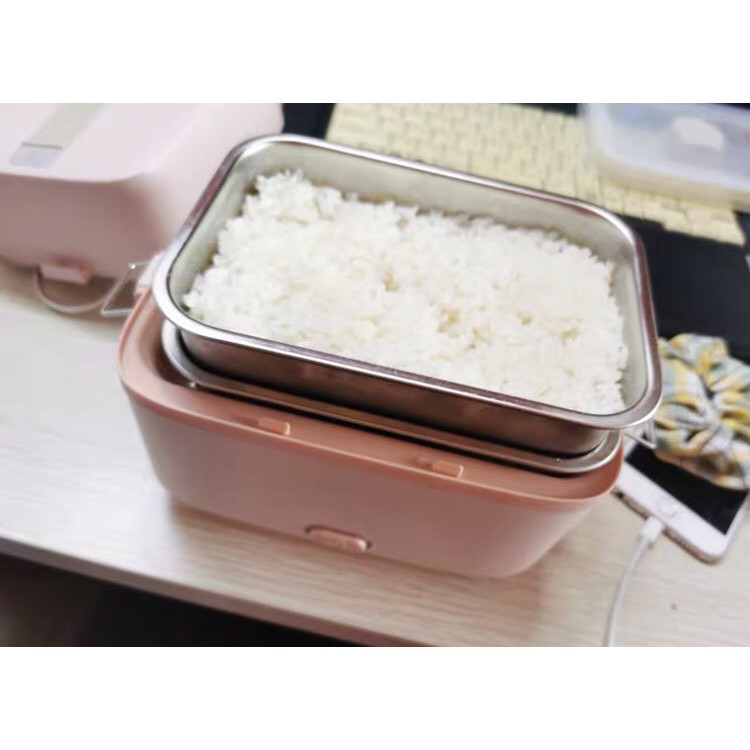 Hộp Cơm Văn Phòng BEAR Giữ Nhiệt Cắm Điện Hâm Nóng Đa Năng 3 Ngăn 1,2L Gọn Nhẹ Xinh Xắn | BigBuy360 - bigbuy360.vn