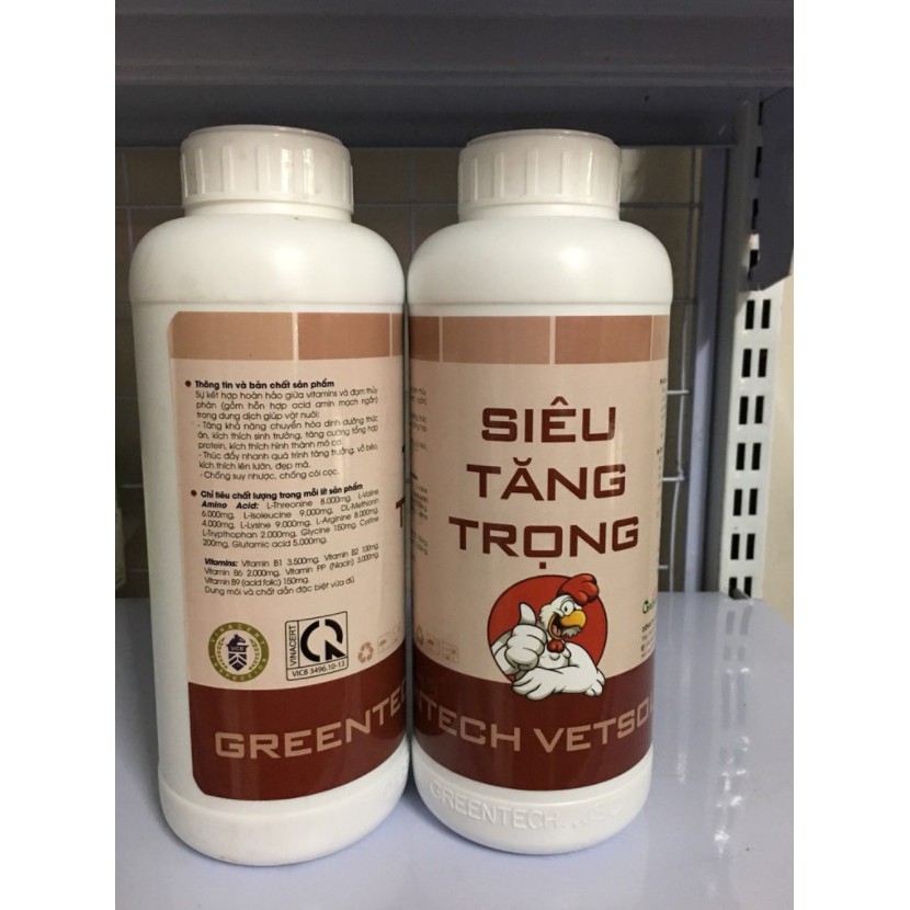Siêu tăng trọng greentech cho gà, chim